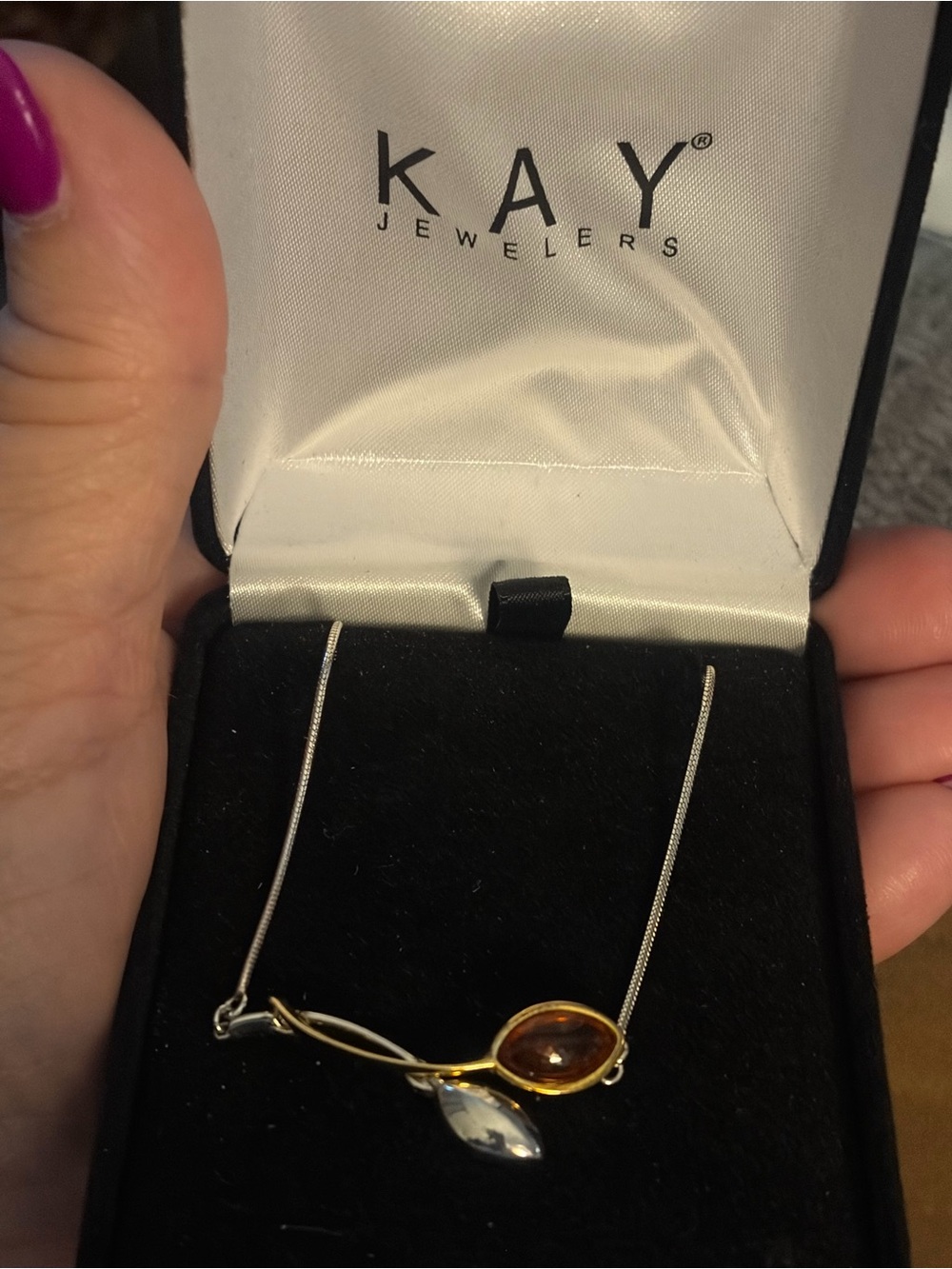 new in box From Kay Jewelers Sterling silver Baltic Amber bracelet